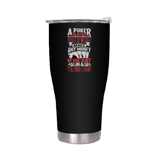 Poker Casino Poker Player Gambling Roulette Gift Stainless Steel Tumblers