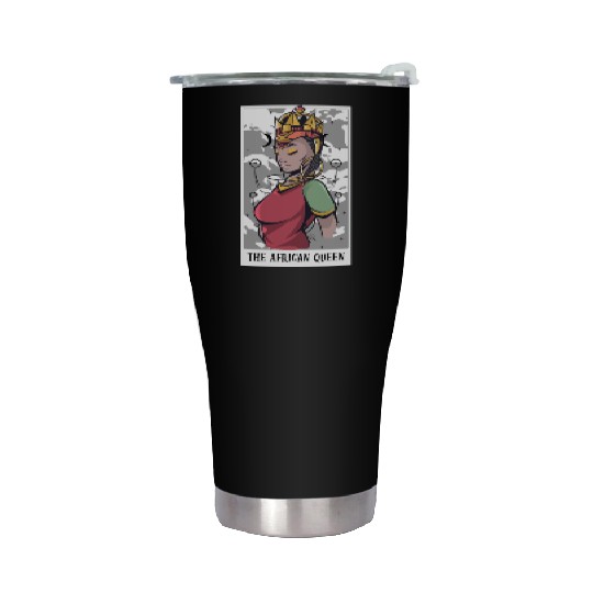 Awesome The African Queen Tarot Card A Tarot Stainless Steel Tumblers