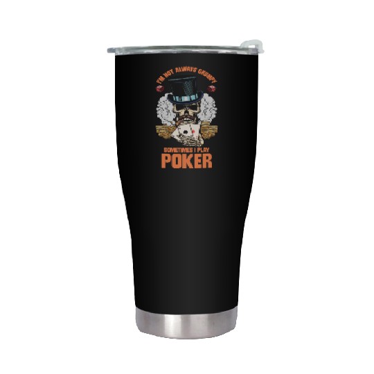 Poker Casino Poker Player Gambling Roulette Stainless Steel Tumblers