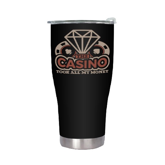 Poker Casino Poker Player Gambling Roulette Stainless Steel Tumblers