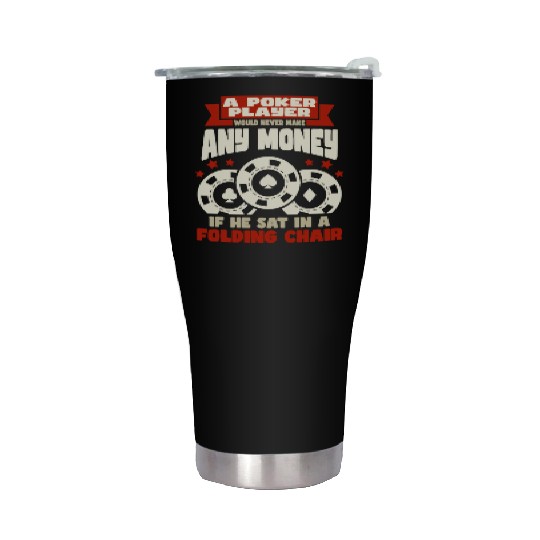 Poker Casino Poker Player Gambling Roulette Gift Stainless Steel Tumblers