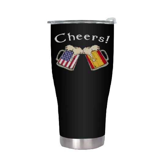 Spanish American Grown Country Cheers Beer Drink Stainless Steel Tumblers
