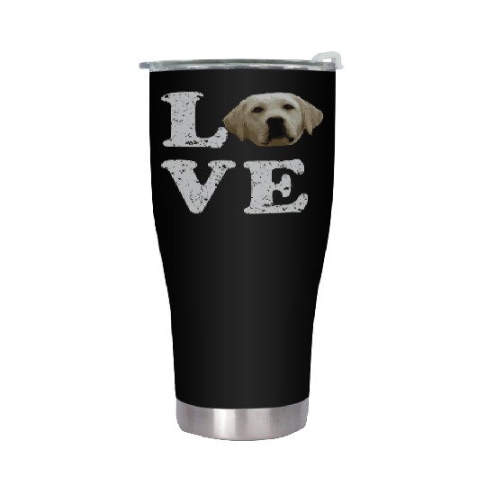 I Love My Yellow Lab Labrador Retriever Dog Stainless Steel Tumblers