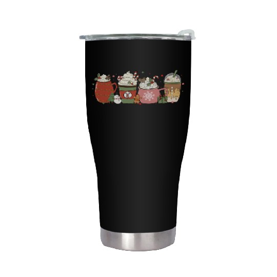 Hot Chocolate Cup Peppermint Mocha Stainless Steel Tumblers