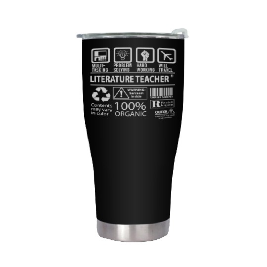 Literature Teacher Stainless Steel Tumblers - Multitasking Job Gift