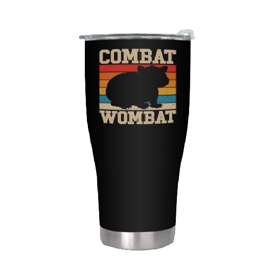 Combat Wombat For A Wombats Lover Stainless Steel Tumblers