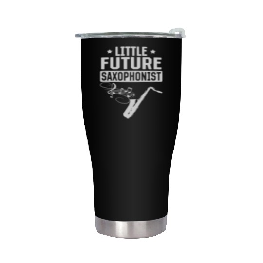 Newborn Saxophonist - Little Future Saxophonist Stainless Steel Tumblers