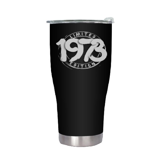 50 Years Vintage 1973 Retro 50th Birthday Stainless Steel Tumblers