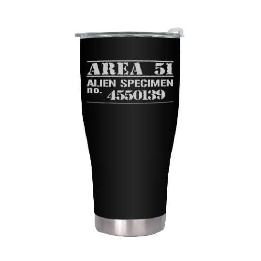 Funny Area 51 Escaped Alien Halloween Costume Stainless Steel Tumblers