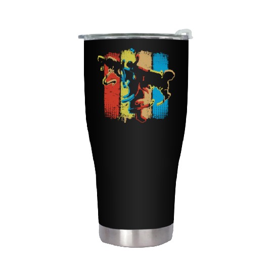 Retro Karate - Kickboxer - Fight Club Martial Arts Stainless Steel Tumblers