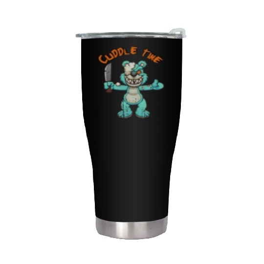 Cuddle time Teddys Horror Halloween Stainless Steel Tumblers