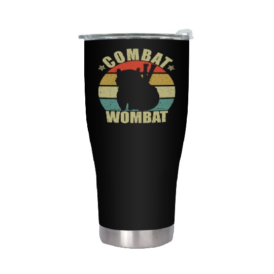 Combat Wombat For A Wombats Lover Stainless Steel Tumblers