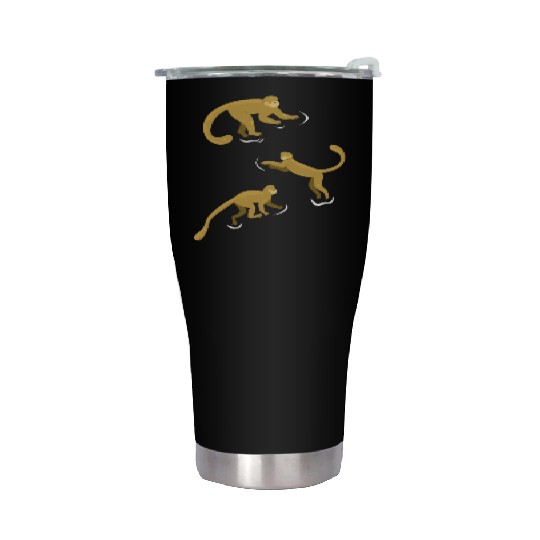 Chimpanzee Monkey Orangutan Monkey - Cute Monkey Stainless Steel Tumblers