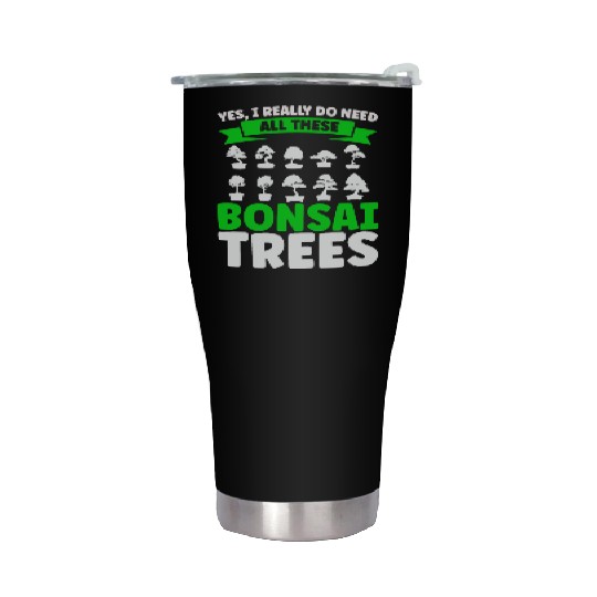 Bonsai Tree Owner Gift Bonsai Tree Gardening Stainless Steel Tumblers