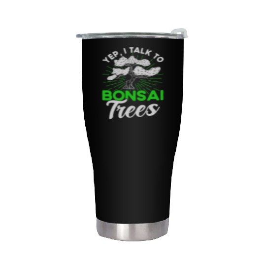 Bonsai Tree Owner Gift Bonsai Tree Gardening Stainless Steel Tumblers