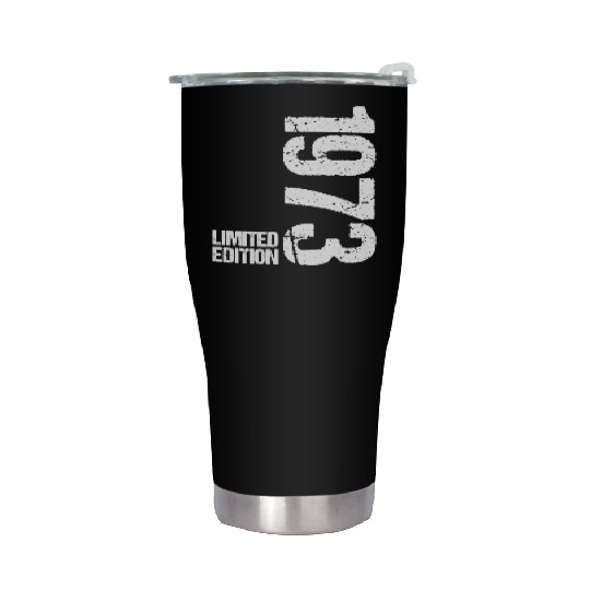 50 Years Vintage 1973 Retro 50th Birthday Stainless Steel Tumblers