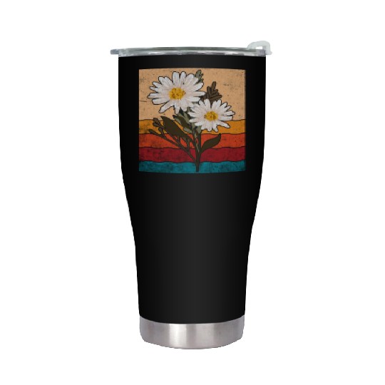 Marguerites Daisy Summer Daisies Flower Garden Stainless Steel Tumblers