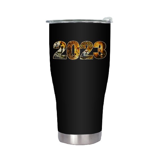 2023 WILD CAT DESIGN TIGER, CHEETAH, JAGUAR, LION Stainless Steel Tumblers