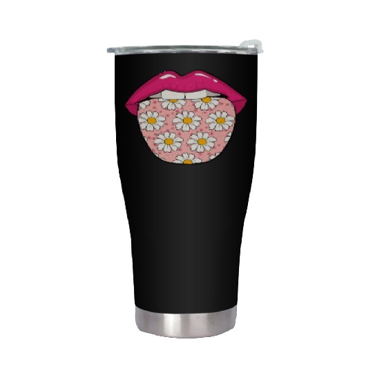 Daisy Gardening Tongue Stainless Steel Tumblers