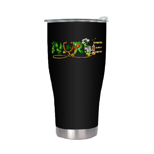St Patricks Day, Nurse Stainless Steel Tumblers