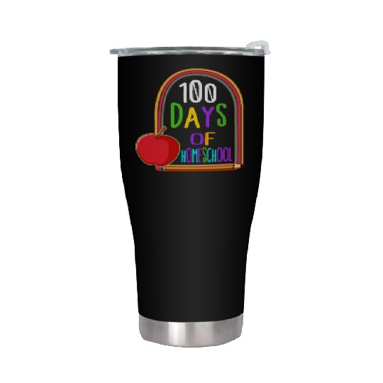 School Stainless Steel Tumblers, 100 Days Of Homeschool Stainless Steel Tumblers,