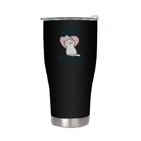 just a girl who loves horror movies Stainless Steel Tumblers