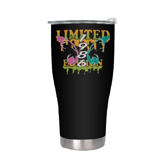 1986 Born Limited Edition Butterfly Gift Stainless Steel Tumblers