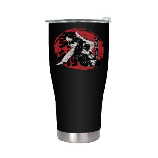 Martial Arts Brazilian Jiu Jitsu Ne-Waza Japanese Stainless Steel Tumblers