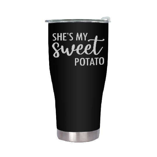 She's My Sweet Potato I Yam Valentine's Stainless Steel Tumblers