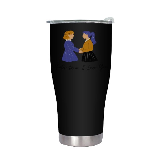 lesbian lgbtq pride valentine day 202 valentines Stainless Steel Tumblers