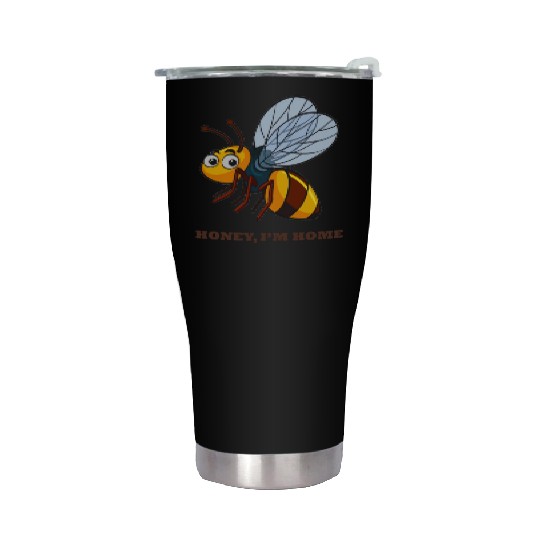 honey i am home Bee Stainless Steel Tumblers