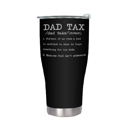 Vintage Dad Tax Definition Men Funny Father's Day Stainless Steel Tumblers
