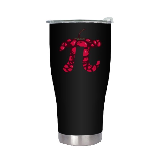 Raspberry Cake - Funny Pi Day Math Teacher Stainless Steel Tumblers
