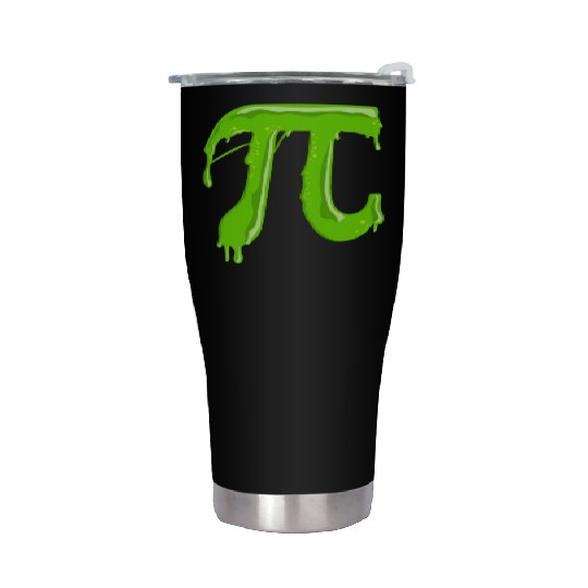 Green Slimy Pi - Funny Pi Day Math Teacher Stainless Steel Tumblers