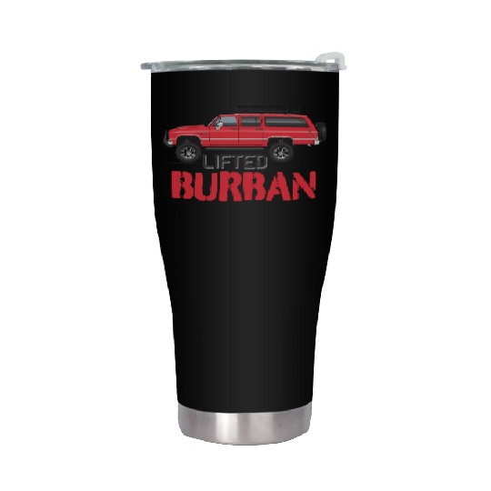 burban Cardinal Red Stainless Steel Tumblers
