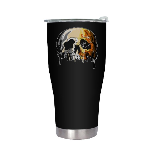 Bear LGBTQ Candle Sugar Skull Gay Pride Stainless Steel Tumblers