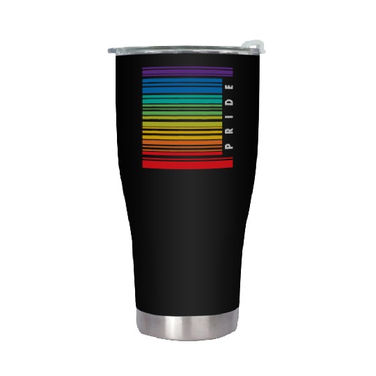 Barcode Gay Pride LGBT Lesbian Bisexual Stainless Steel Tumblers