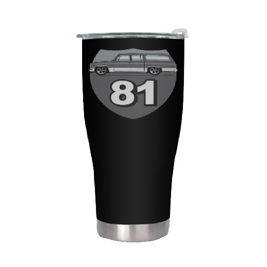81 Charcoal Stainless Steel Tumblers