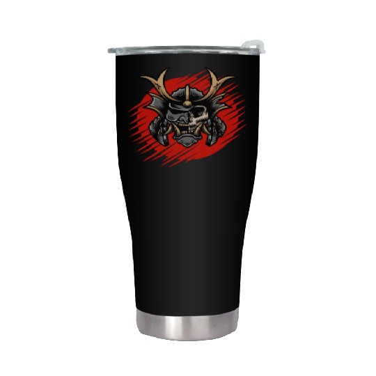 Bushido kabuki samurai japan graphic devil mask Stainless Steel Tumblers