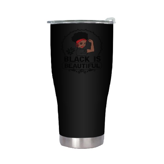 Black Is Beautiful Stainless Steel Tumblers