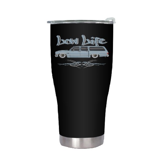 low life Light Blue Stainless Steel Tumblers
