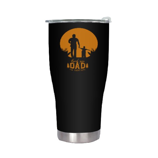 Dad Thank You Stainless Steel Tumblers