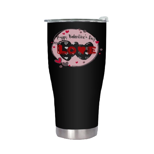 Wearing my heart on my sleeve for Valentine's Day Stainless Steel Tumblers