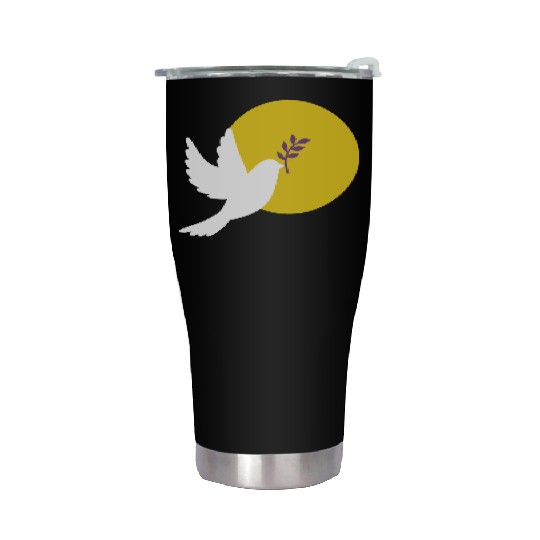 peace dove purple peace Ukraine Stainless Steel Tumblers