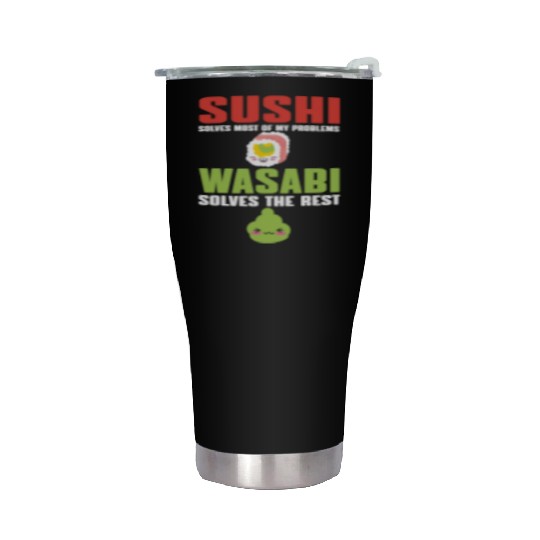 Sushi And Wasabi Stainless Steel Tumblers