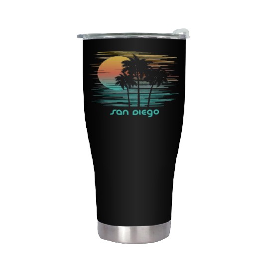 San Diego California Stylish Souvenir Vacation Stainless Steel Tumblers