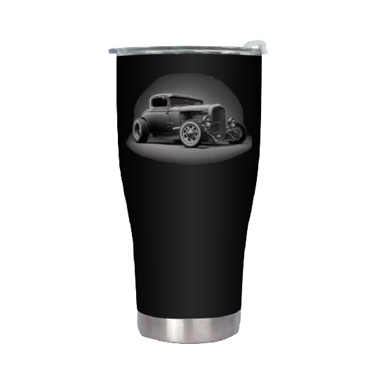 Street Rod Aesthetic Style Vintage Car Hot Rod Stainless Steel Tumblers