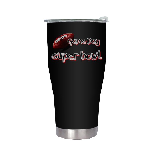 super bowl sunday Stainless Steel Tumblers