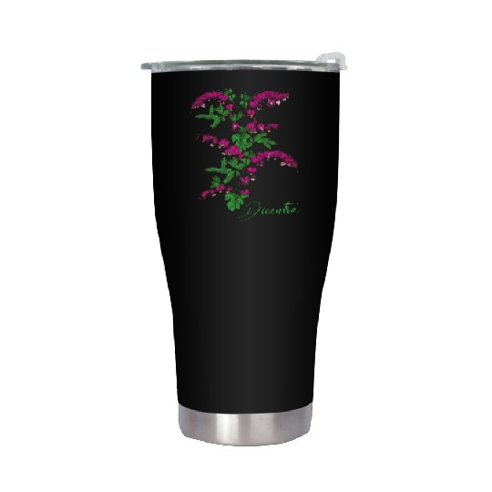 Bleeding heart flower Dicentra Bleeding heart Stainless Steel Tumblers
