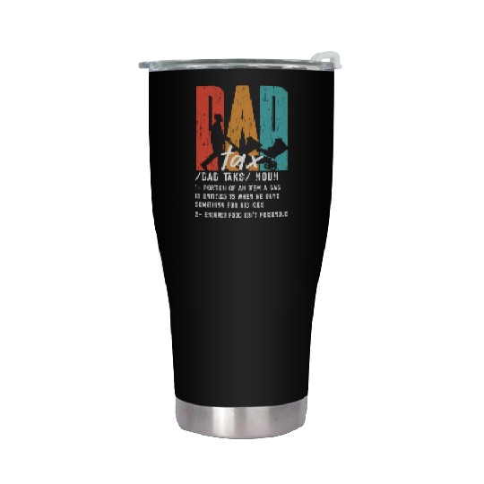 Vintage Dad Tax Definition Men Funny Father's Day Stainless Steel Tumblers